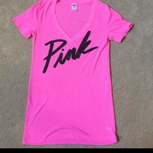 Victoria secret pink v neck top